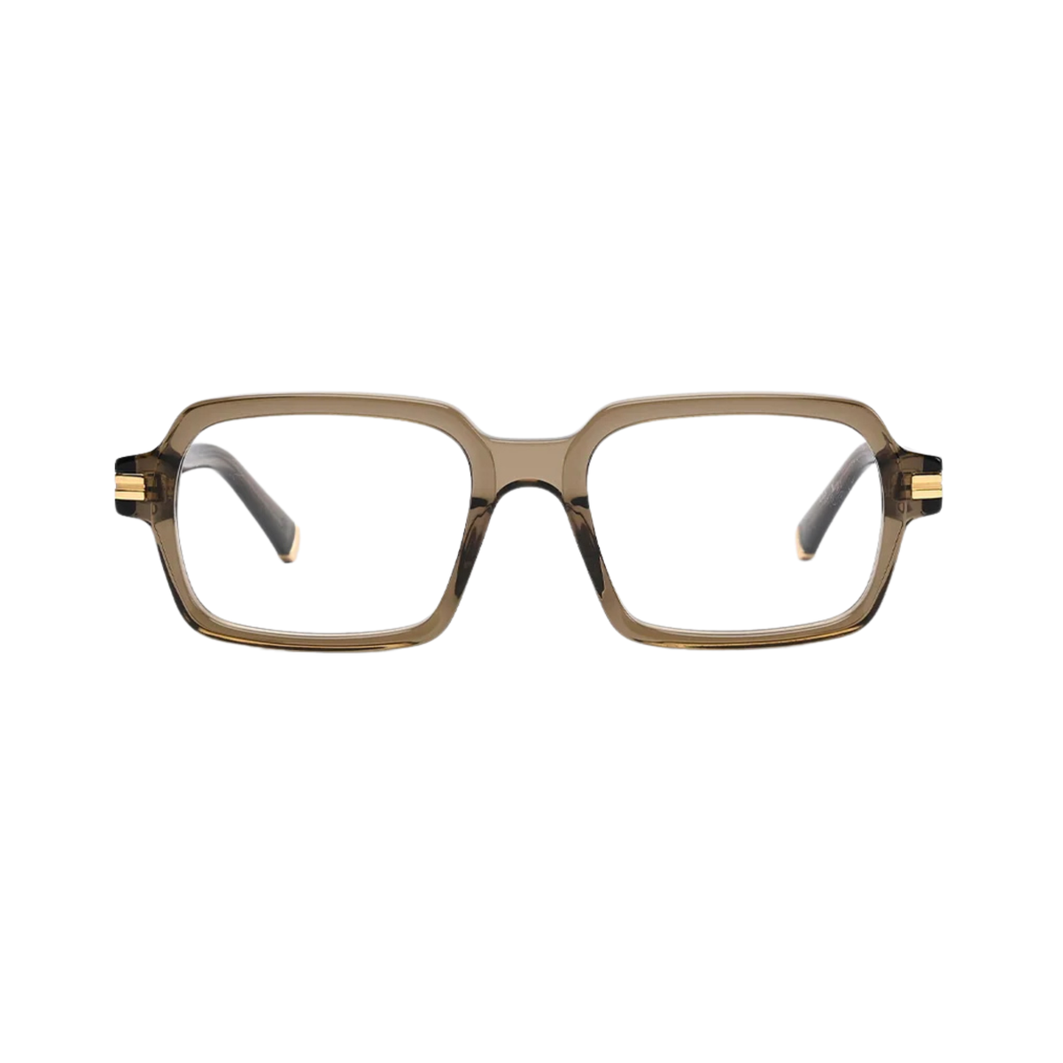 Dorrit Dekk DD003 Icarus unisex brown acetate rectangle optical frame front view