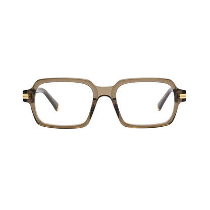 Dorrit Dekk DD003 Icarus unisex brown acetate rectangle optical frame front view