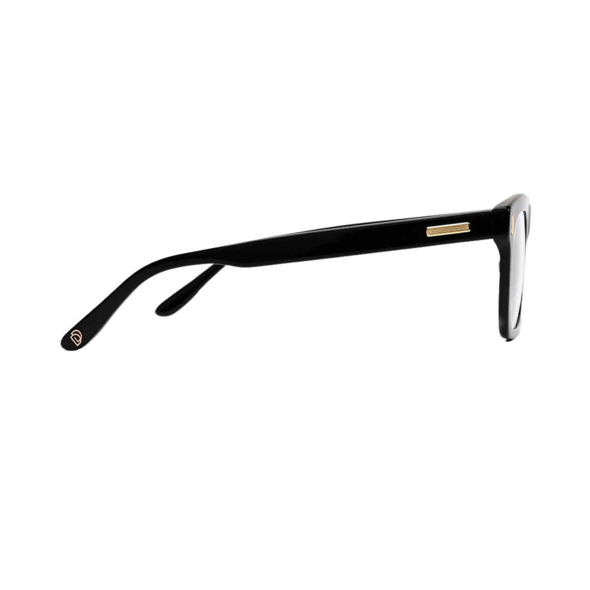 Dorrit Dekk DD006 Gustav unisex acetate rectangle optical frame side and temple profile