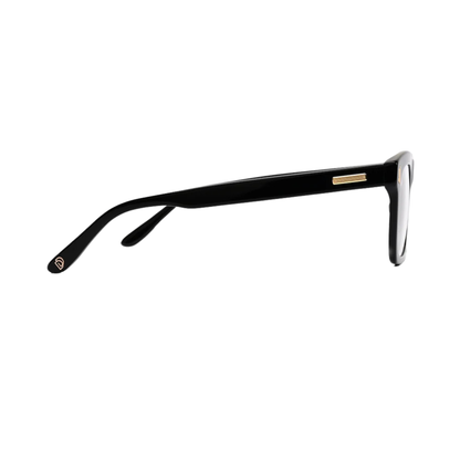 Dorrit Dekk DD006 Gustav unisex acetate rectangle optical frame side and temple profile