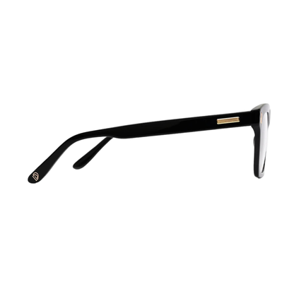 Dorrit Dekk DD006 Gustav unisex acetate rectangle optical frame side and temple profile