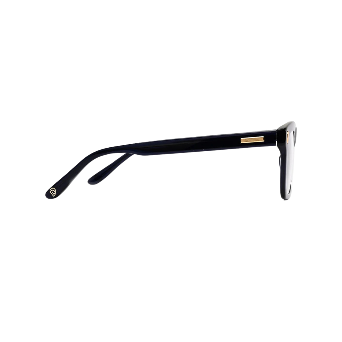 Dorrit Dekk DD006 Gustav unisex acetate rectangle optical frame side and temple profile