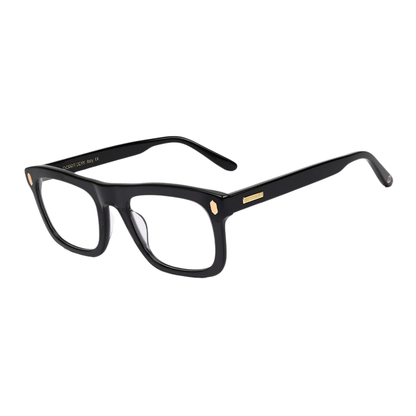 Dorrit Dekk DD006 Gustav unisex acetate rectangle optical frame side and temple profile