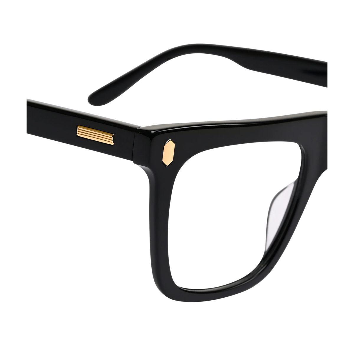 Dorrit Dekk DD007 Wagnar unisex acetate rectangle optical frame hinge detail