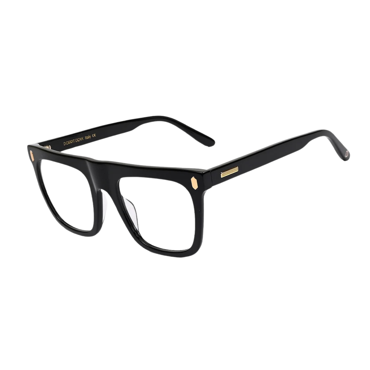 Dorrit Dekk DD007 Wagnar unisex acetate rectangle optical frame side temple profile
