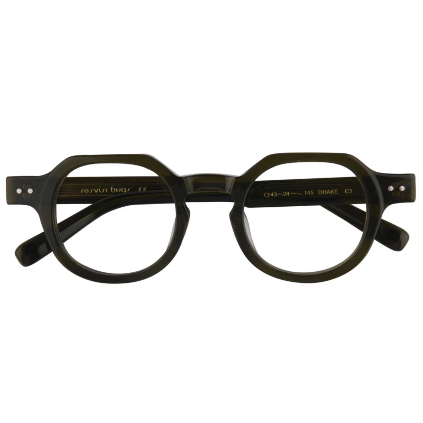 Drake Rosvin Bugs Unisex Acetate Eyeglass Frame for Men and Women