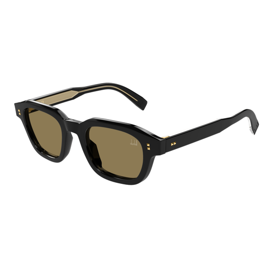 Dunhill DU0098S unisex square sunglasses with premium full-rim construction, luxury craftsmanship and UV protection. Angle View 