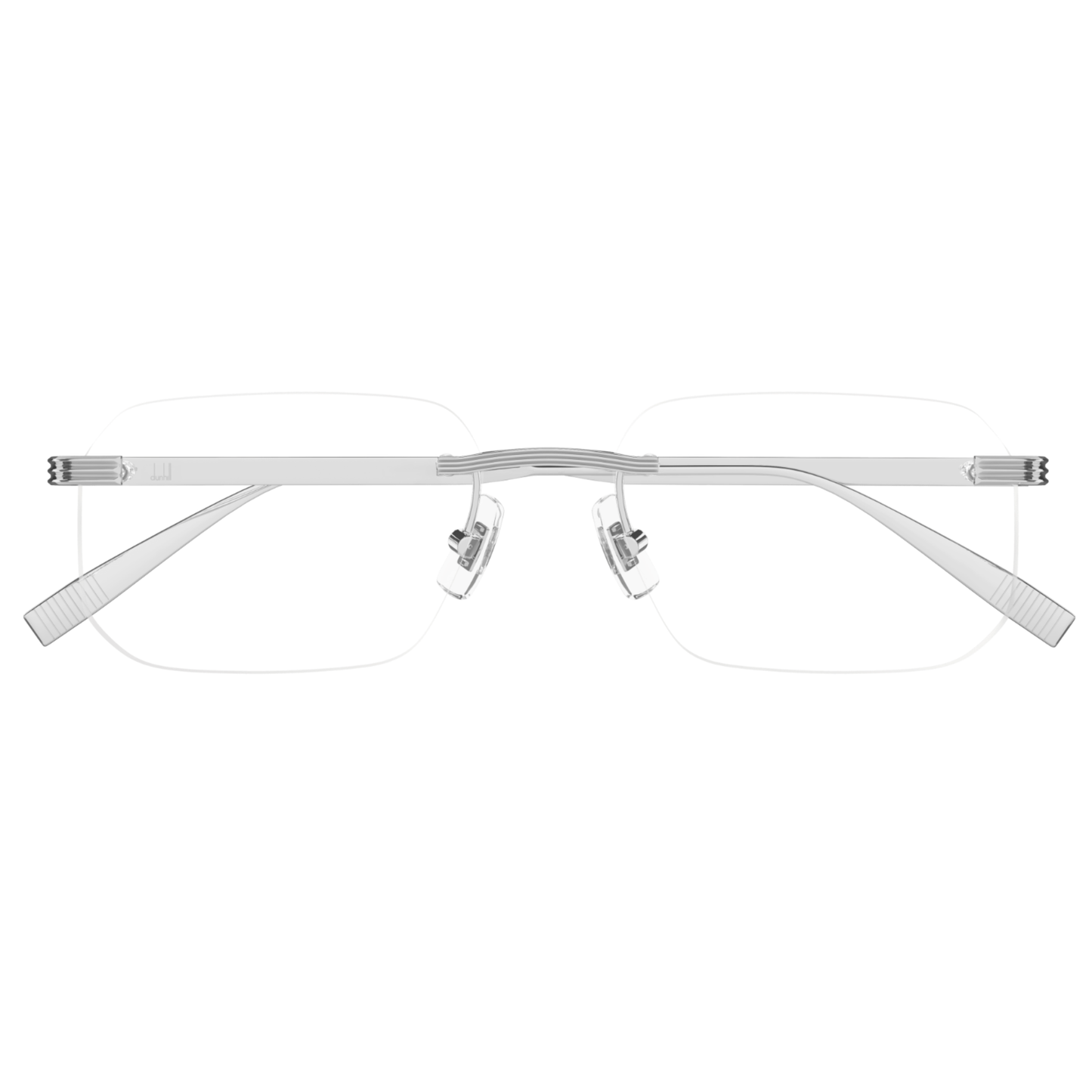 Dunhill DU0104O men’s rimless rectangle optical frame with premium luxury styling