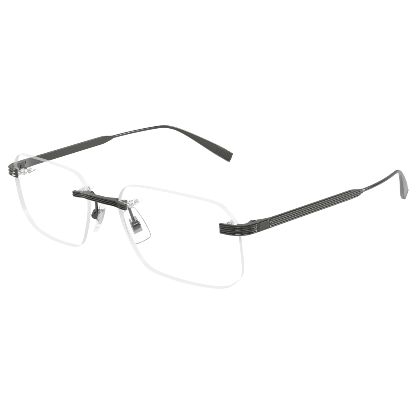 Dunhill DU0104O men’s rimless rectangle optical frame with premium luxury styling