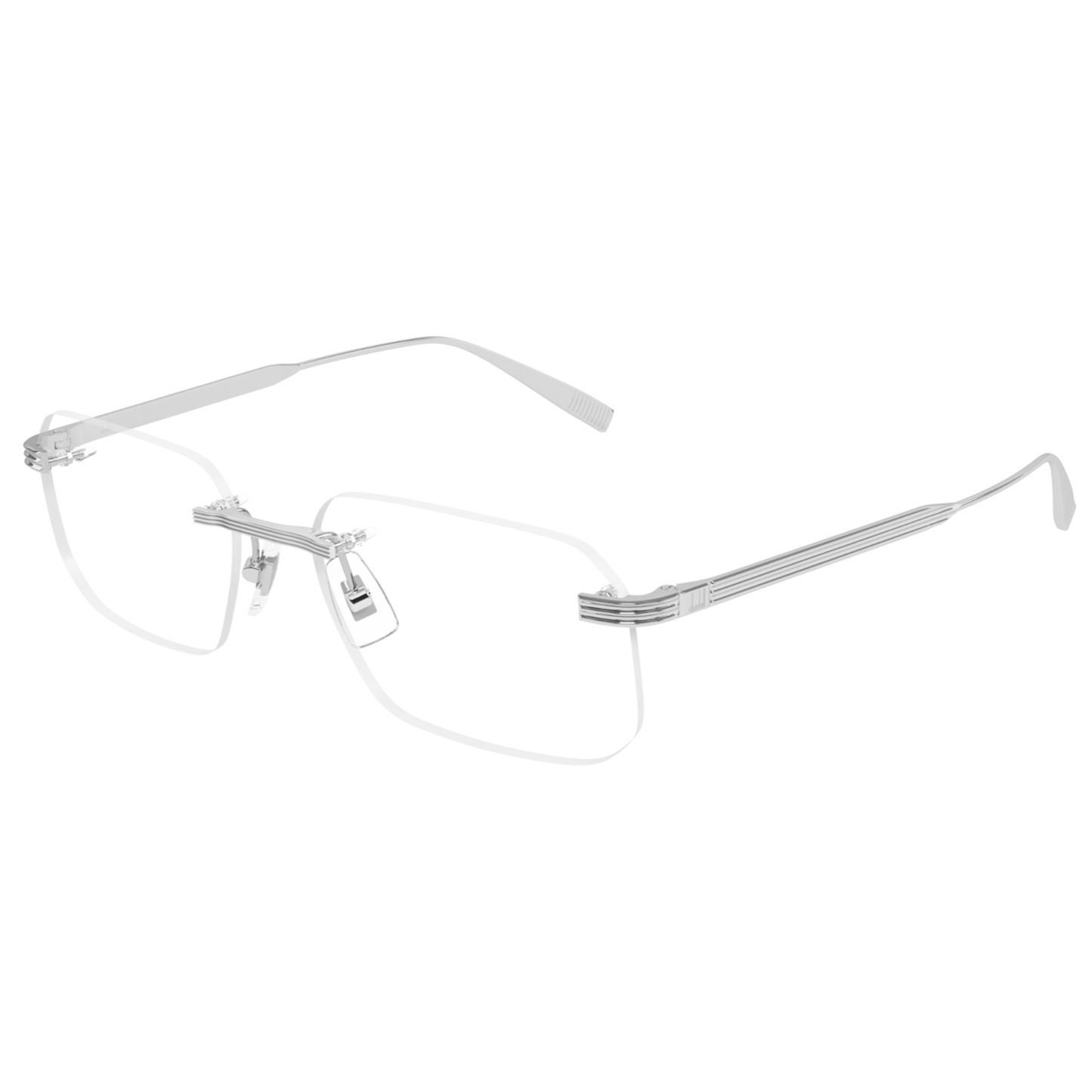 Dunhill DU0104O men’s rimless rectangle optical frame with premium luxury styling