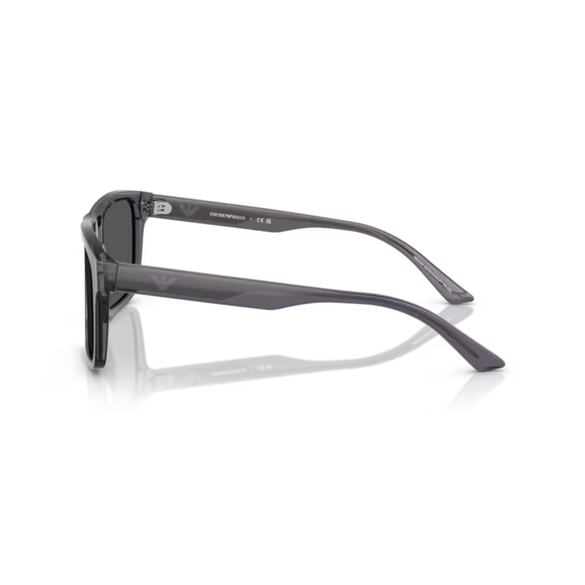 Emporio Armani 0EA4232 men acetate square sunglasses three-quarter view