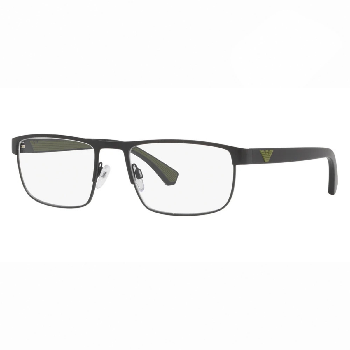 Emporio Armani EA1086 men's rectangular metal full-rim optical frame front view