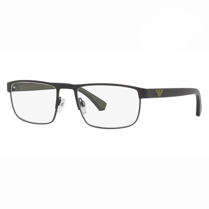 Emporio Armani EA1086 men's rectangular metal full-rim optical frame front view