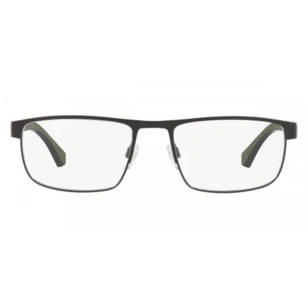 Emporio Armani EA1086 men's rectangular metal full-rim optical frame side temple profile