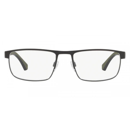 Emporio Armani EA1086 men's rectangular metal full-rim optical frame side temple profile