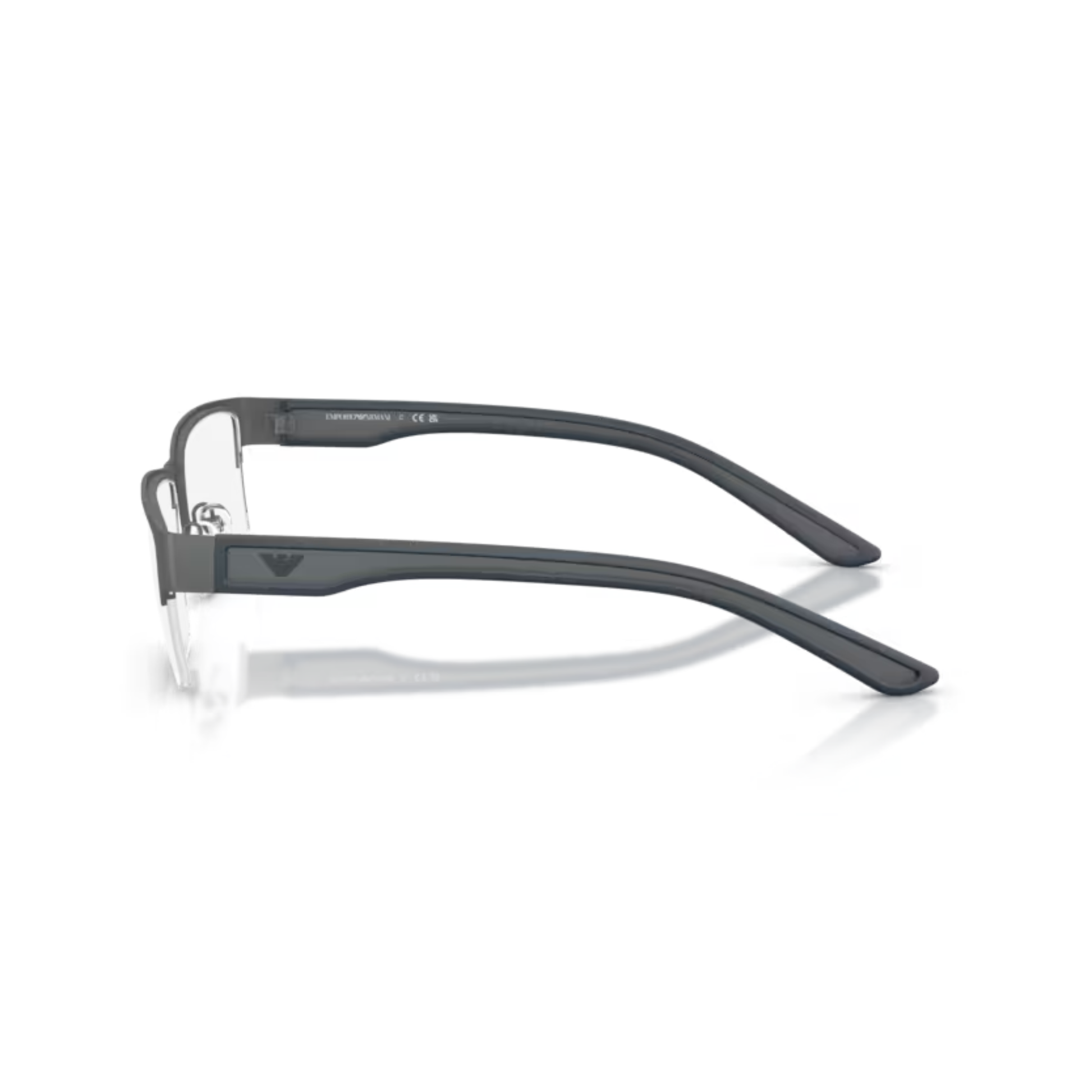 RubberGrey3010 Emporio Armani EA1182 Supra men’s semi-rim rectangular metal eyeglass frame
