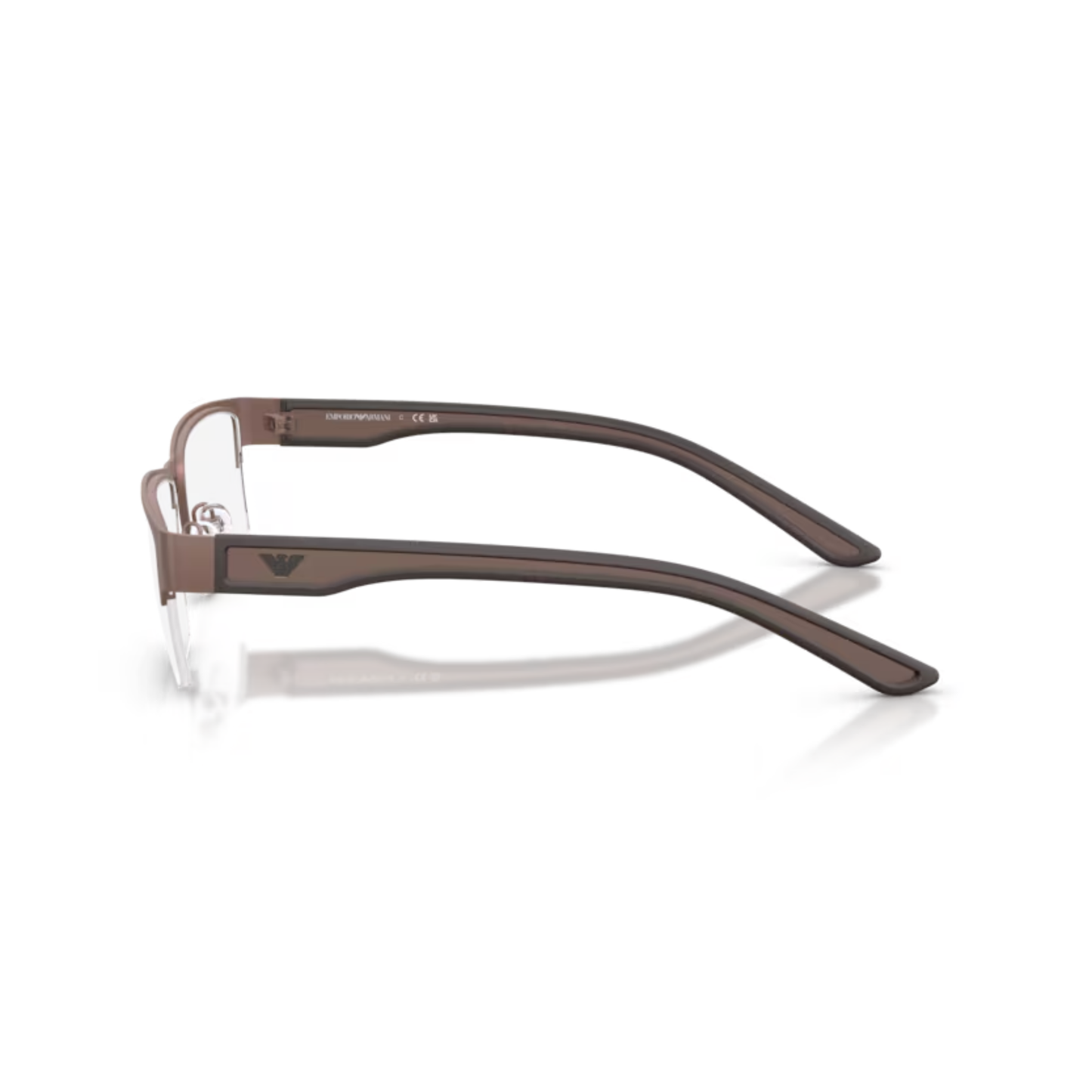 RubberBronze3006 Emporio Armani EA1182 Supra men’s semi-rim rectangular metal eyeglass frame