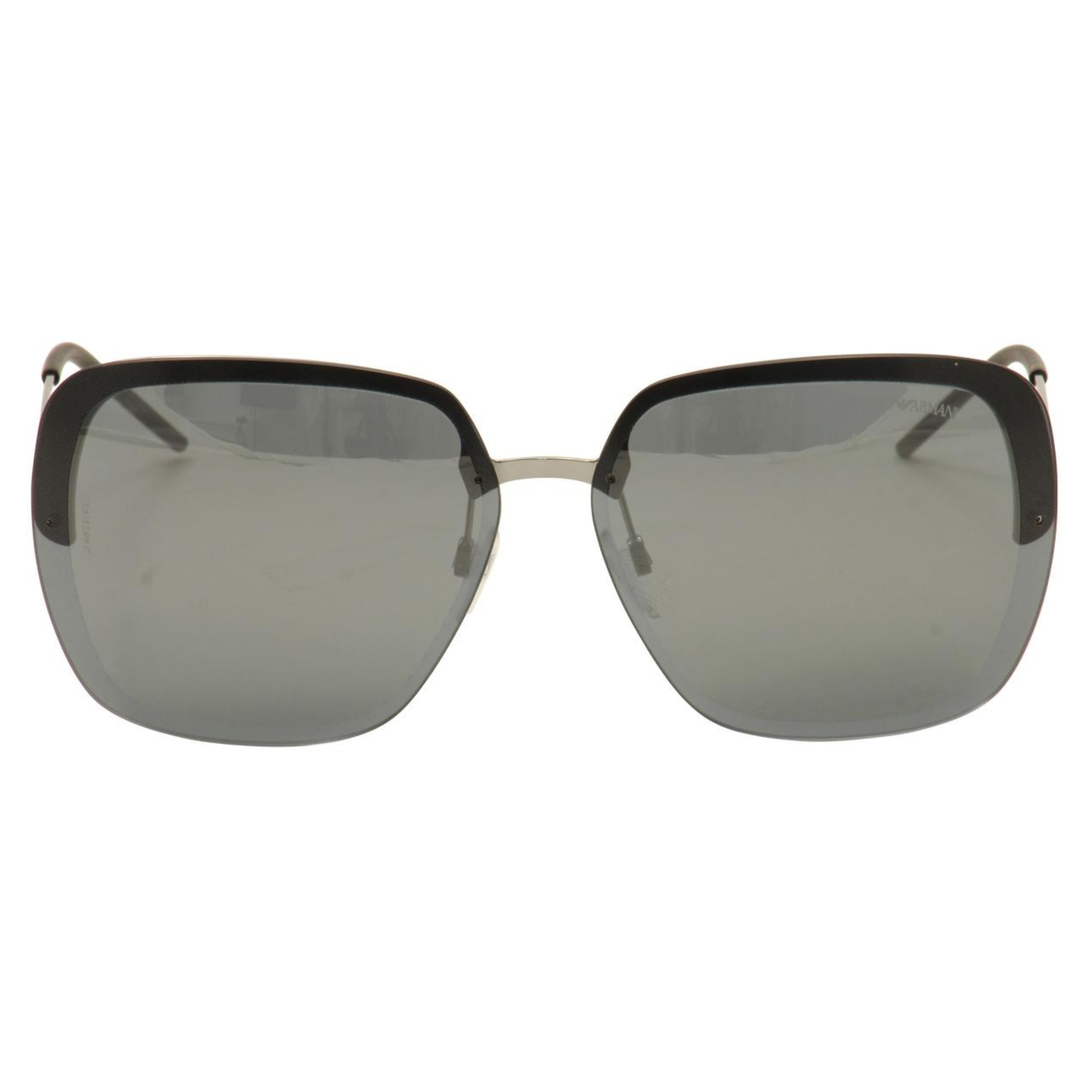 Emporio Armani EA2045 women's square sunglasses featuring a premium metal full-rim frame and sophisticated designer styling.