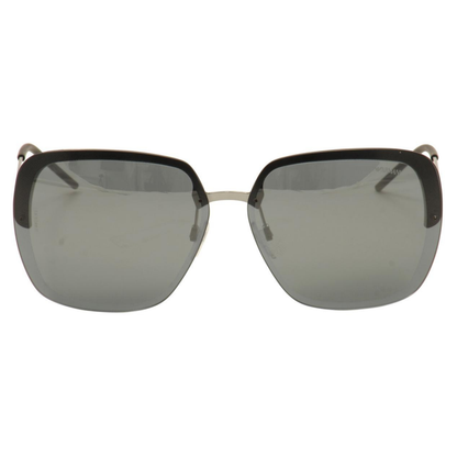 Emporio Armani EA2045 women's square sunglasses featuring a premium metal full-rim frame and sophisticated designer styling.