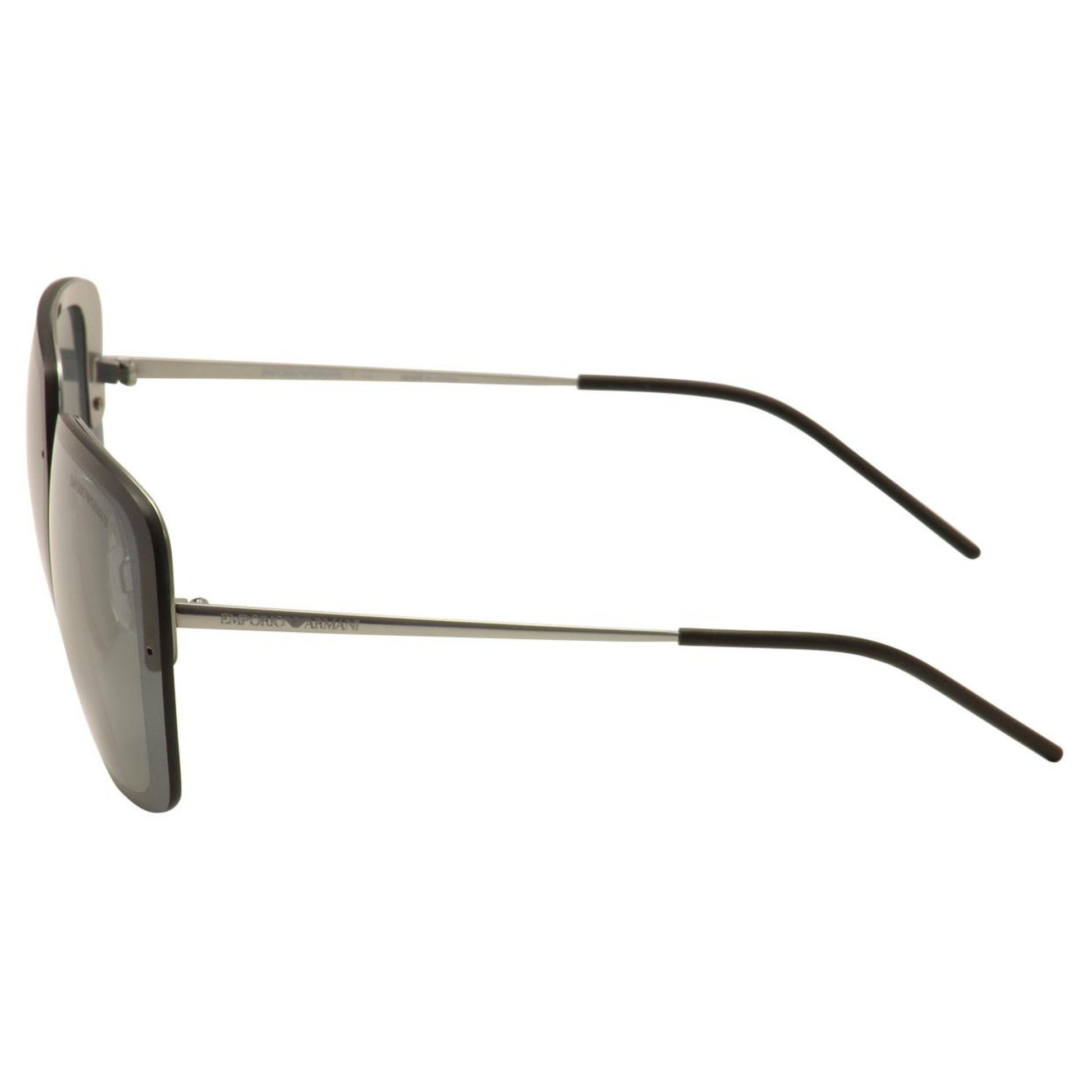 Emporio Armani EA2045 women's square sunglasses featuring a premium metal full-rim frame and sophisticated designer styling.