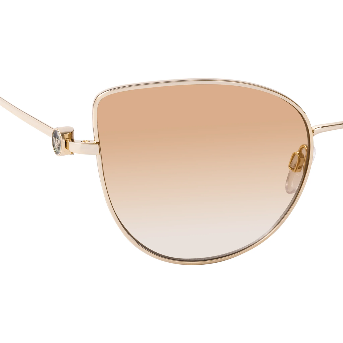 Emporio Armani EA2115 301367 women metal cat eye sunglasses frame detail