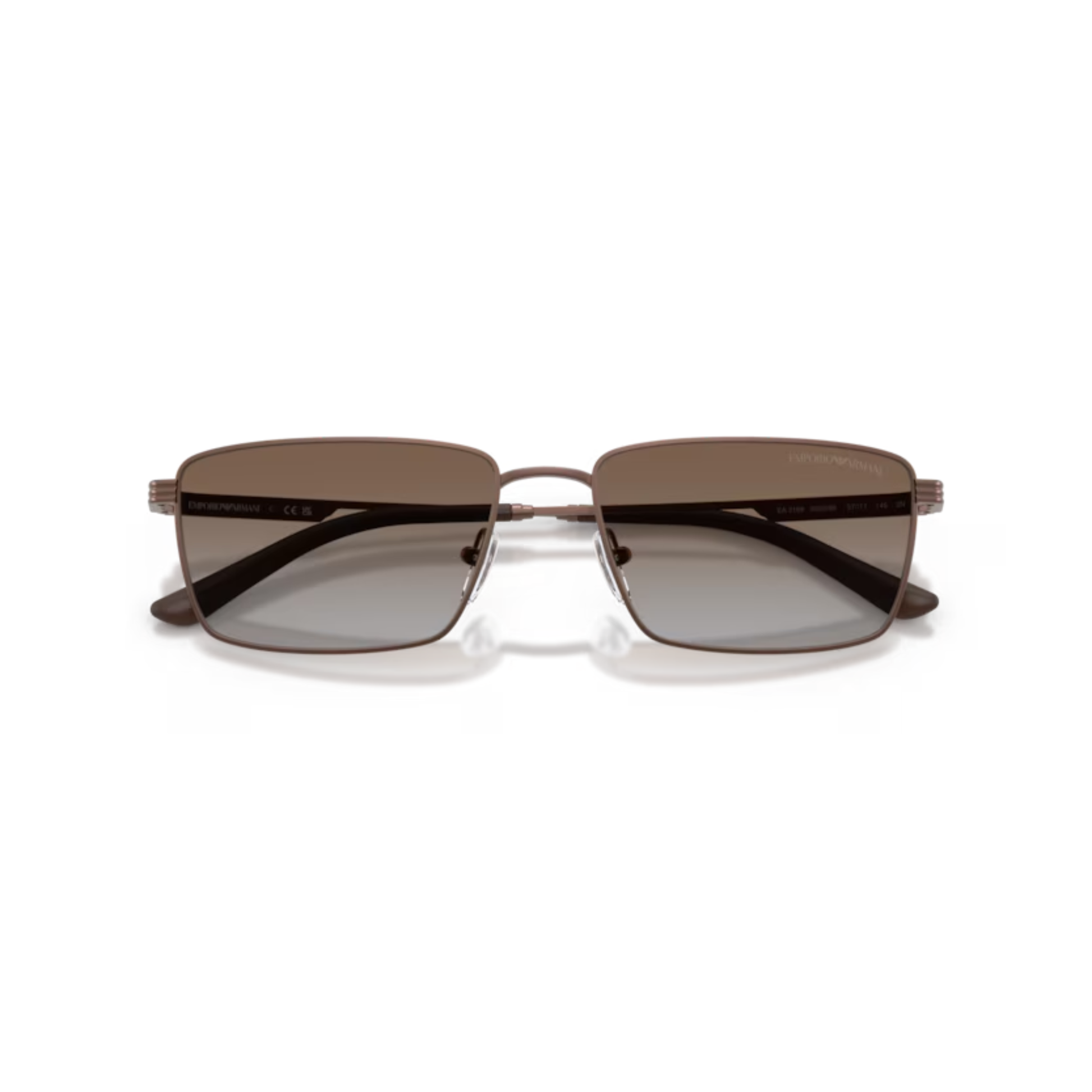 MatteBronze300689 Emporio Armani EA2169 unisex pilot sunglasses with premium metal frame and UV protected lenses