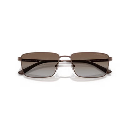 MatteBronze300689 Emporio Armani EA2169 unisex pilot sunglasses with premium metal frame and UV protected lenses