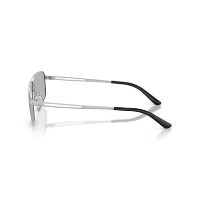 MatteSilver30458V Emporio Armani EA2173 unisex pilot sunglasses with metal frame