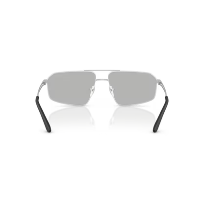 MatteSilver30458V Emporio Armani EA2173 unisex pilot sunglasses with metal frame