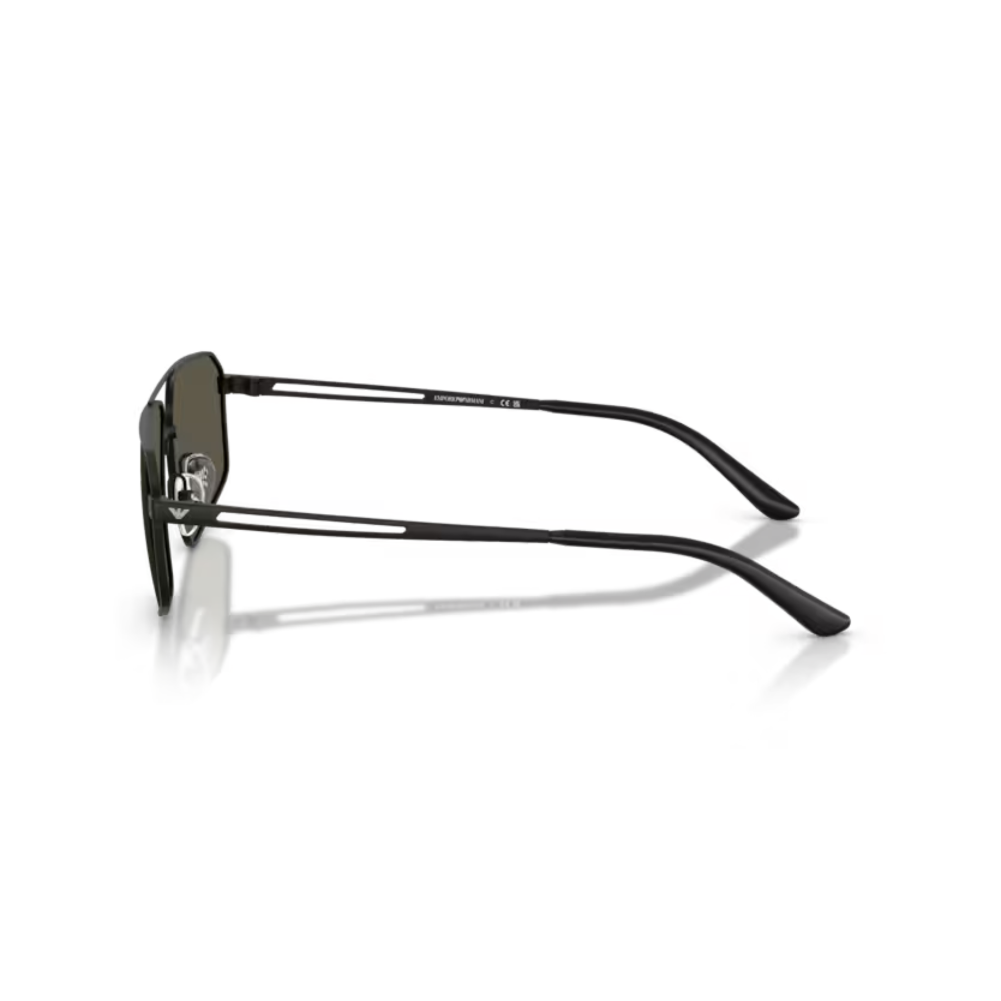 MatteBlack300187 Emporio Armani EA2173 unisex pilot sunglasses with metal frame