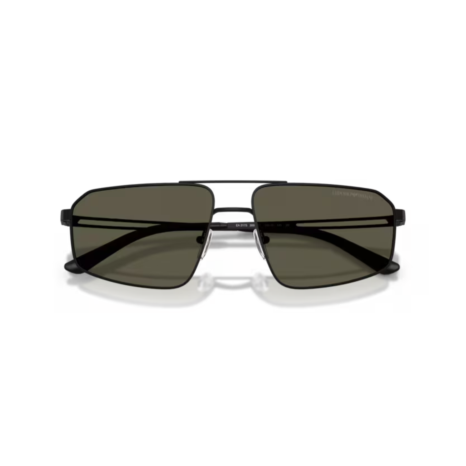 MatteBlack300187 Emporio Armani EA2173 unisex pilot sunglasses with metal frame