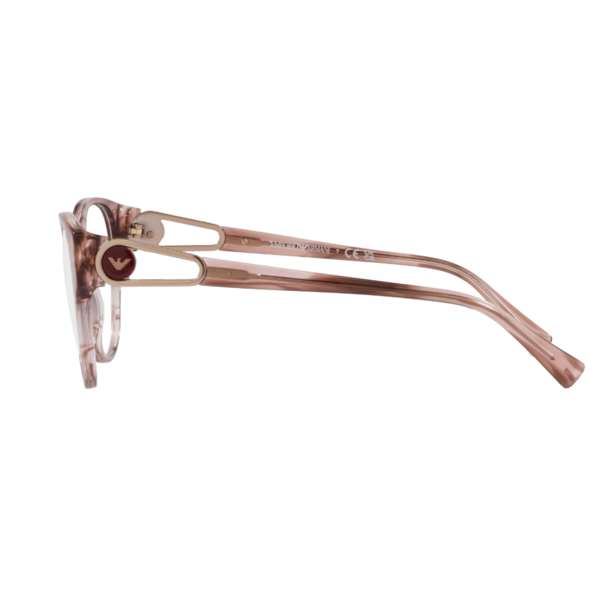 Emporio Armani EA3211 5021 womens round acetate full rim prescription frame three quarter view