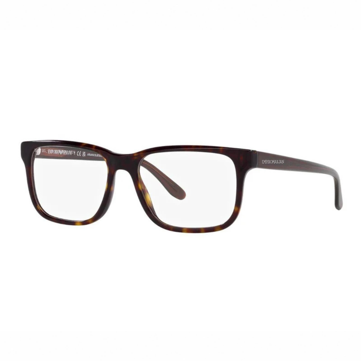 Emporio Armani EA3218 5879 mens acetate rectangle optical frame front view
