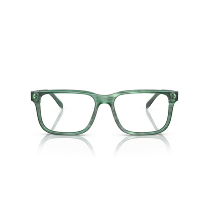Emporio Armani EA3218 5879 mens acetate rectangle glasses side temple profile