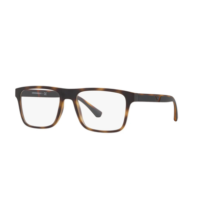 Emporio Armani EA4115 clip-on square acetate eyeglasses with magnetic sun clip and prescription-ready optical frame.