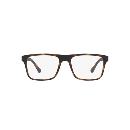 Emporio Armani EA4115 clip-on square acetate eyeglasses with magnetic sun clip and prescription-ready optical frame.