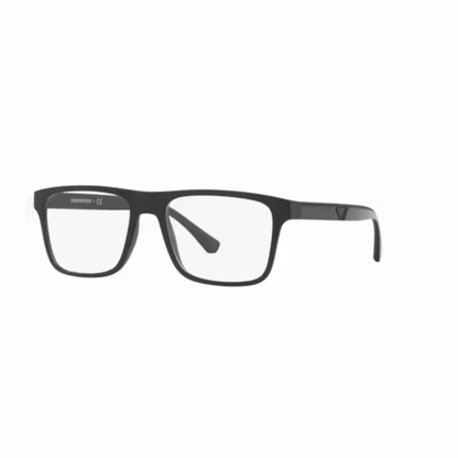 Emporio Armani EA4115 clip-on square acetate eyeglasses with magnetic sun clip and prescription-ready optical frame.