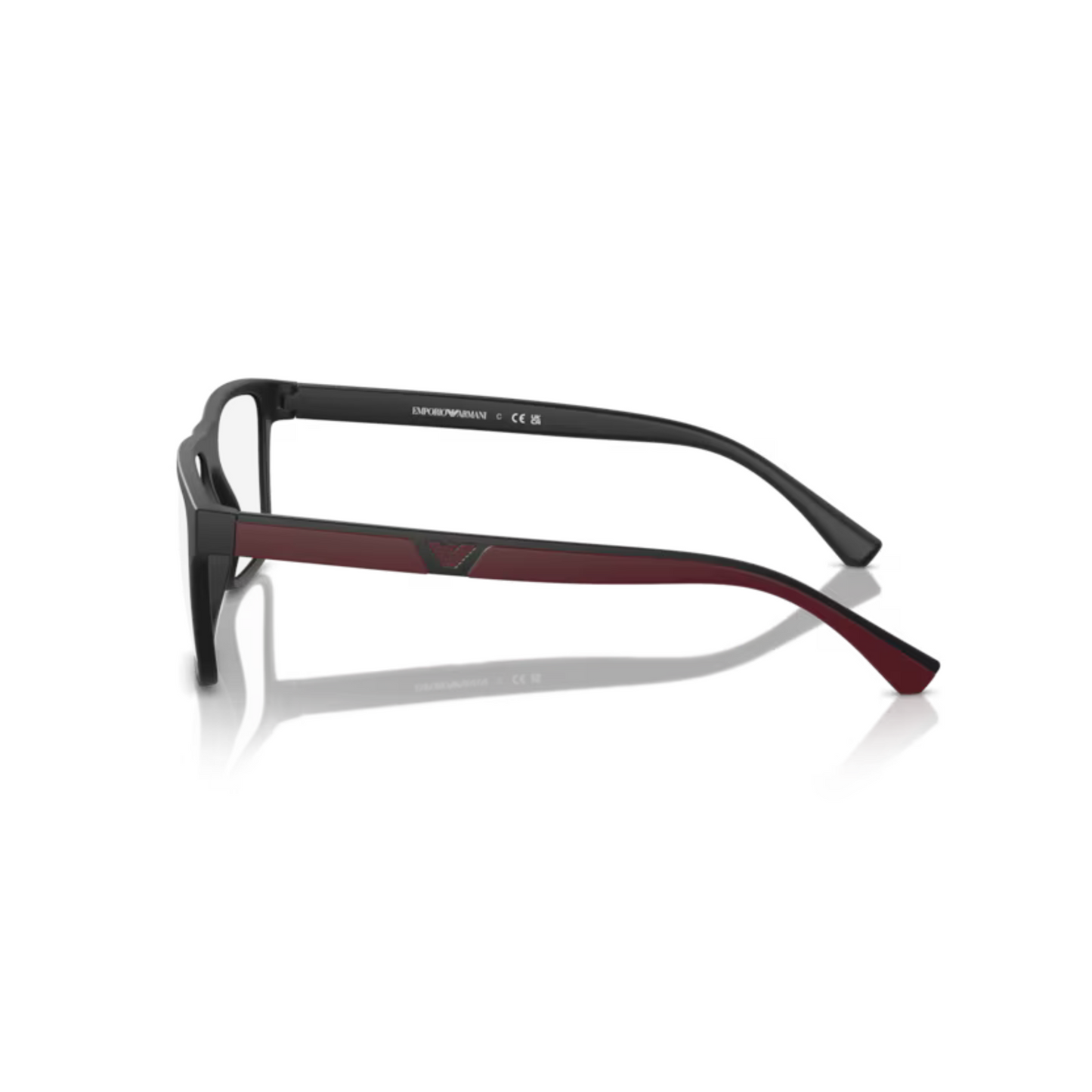 MatteBlack/50421W Emporio Armani EA4115 clip-on rectangle sunglasses
