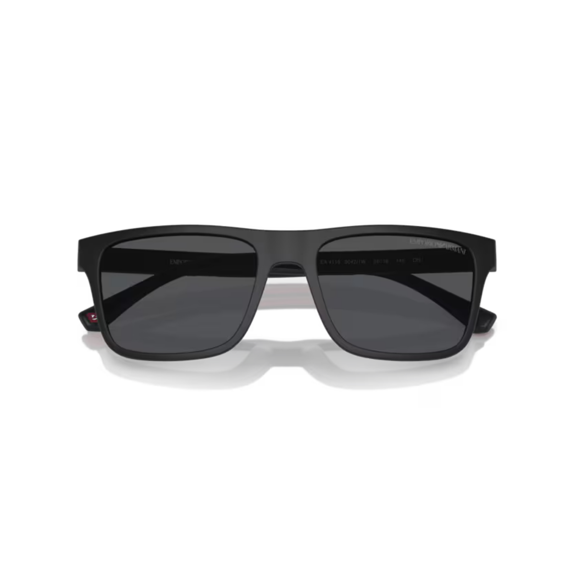 MatteBlack/50421W Emporio Armani EA4115 clip-on rectangle sunglasses