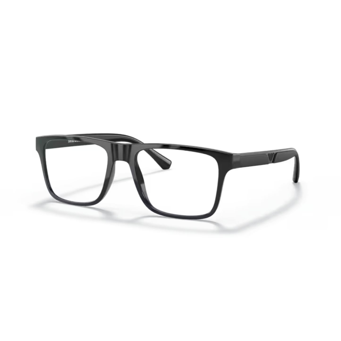 Black/50171W Emporio Armani EA4115 clip-on rectangle sunglasses