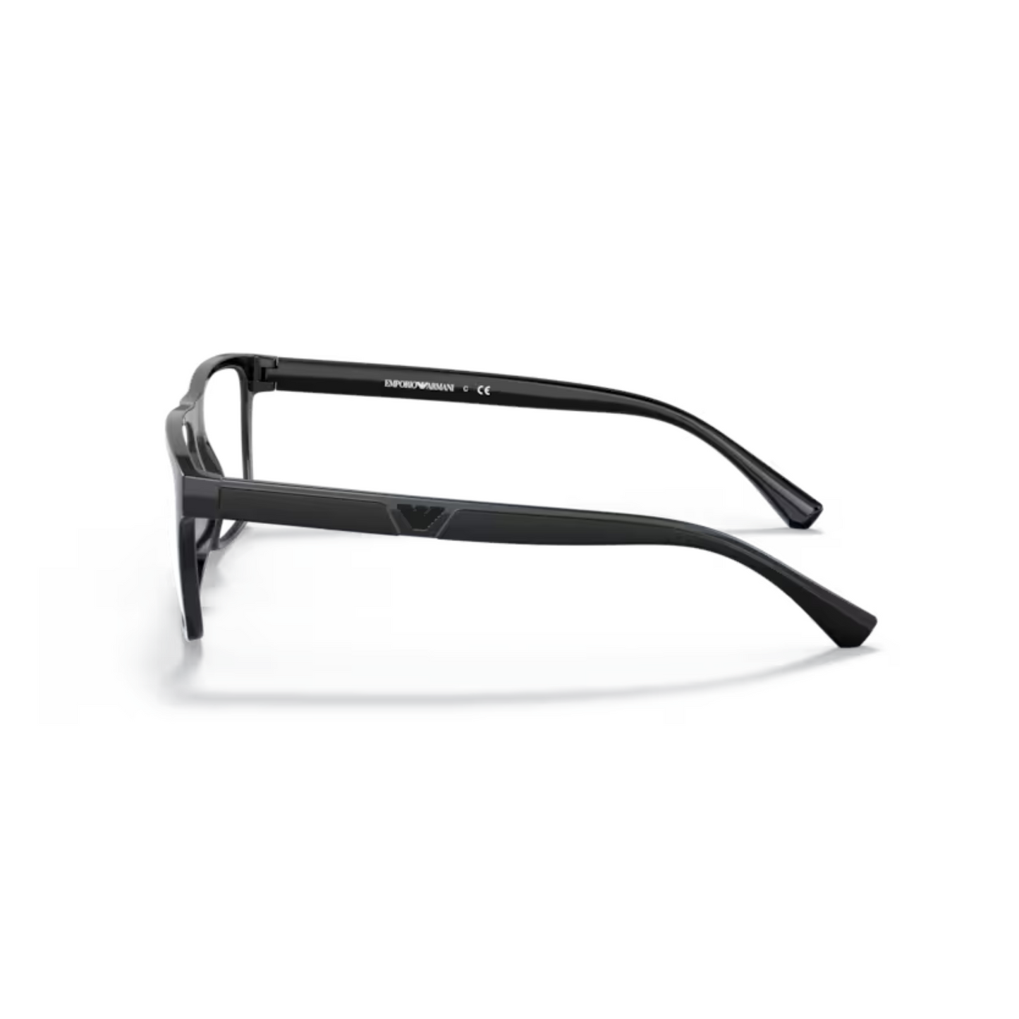 Black/50171W Emporio Armani EA4115 clip-on rectangle sunglasses
