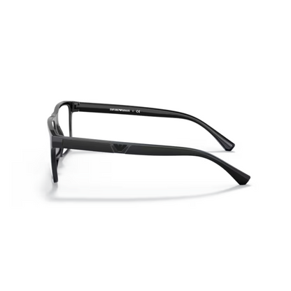 Black/50171W Emporio Armani EA4115 clip-on rectangle sunglasses