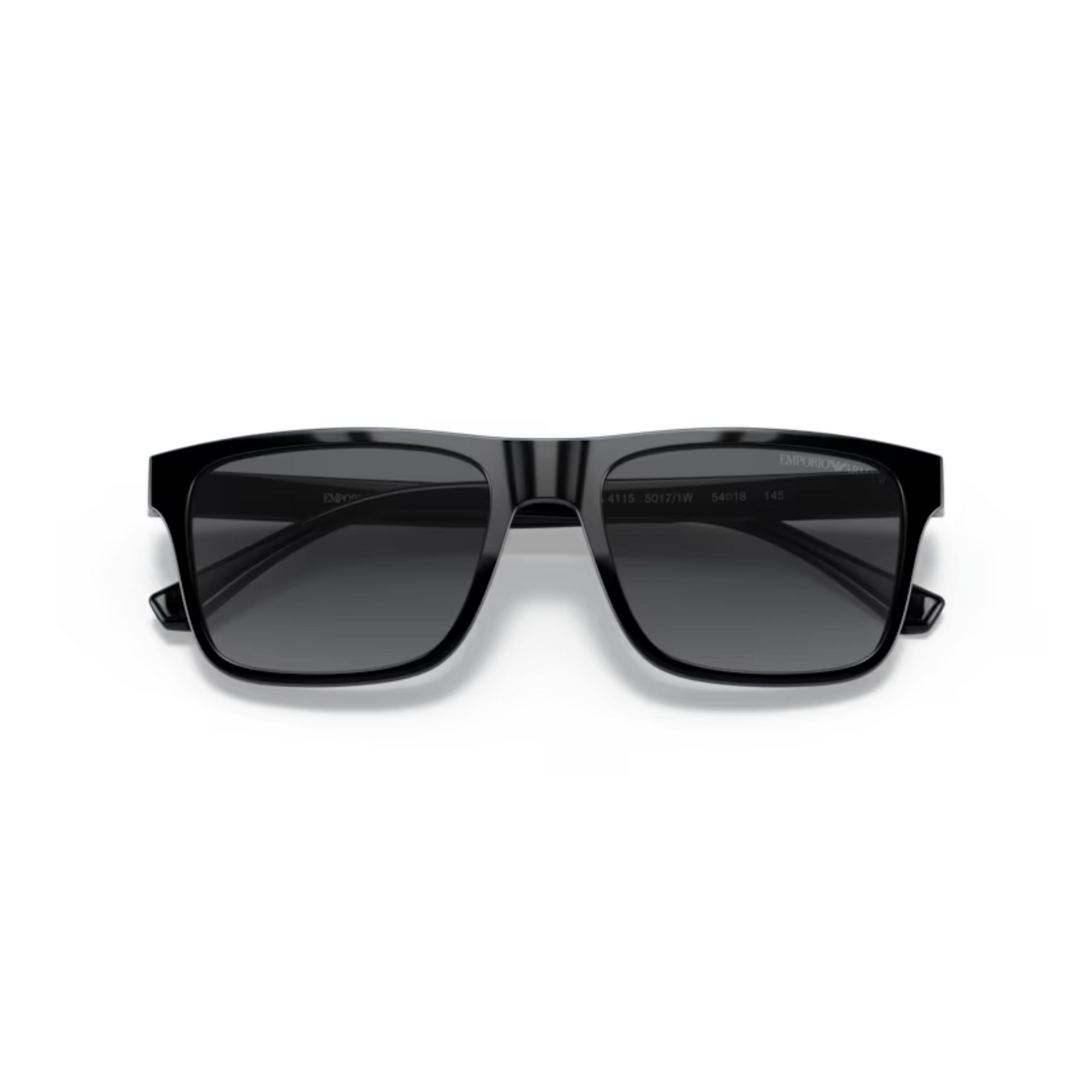 Black/50171W Emporio Armani EA4115 clip-on rectangle sunglasses