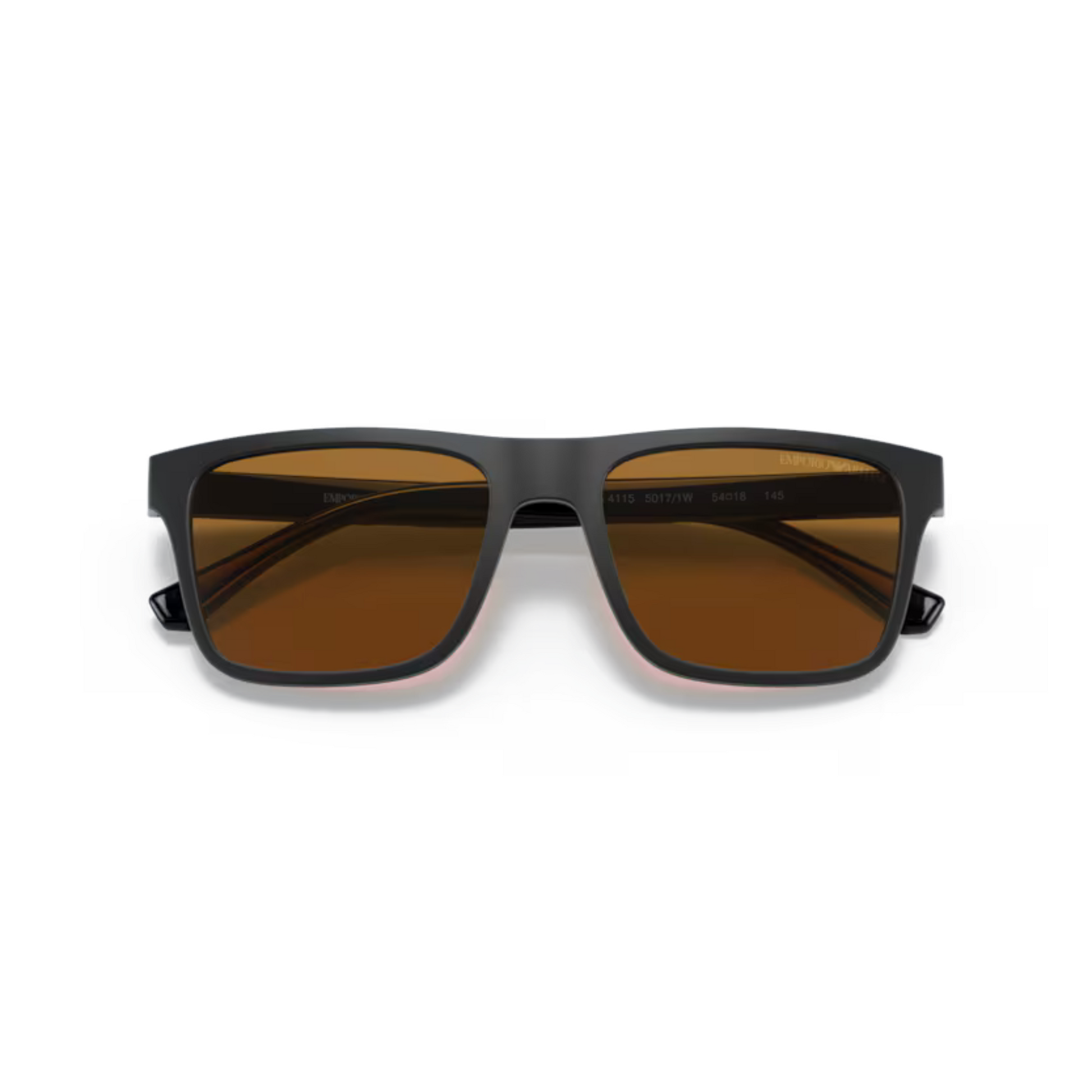 Black/50171W Emporio Armani EA4115 clip-on rectangle sunglasses