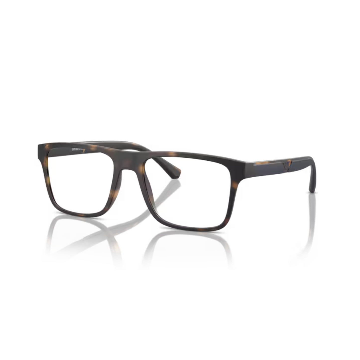 MatteHavana/50891W Emporio Armani EA4115 clip-on rectangle sunglasses