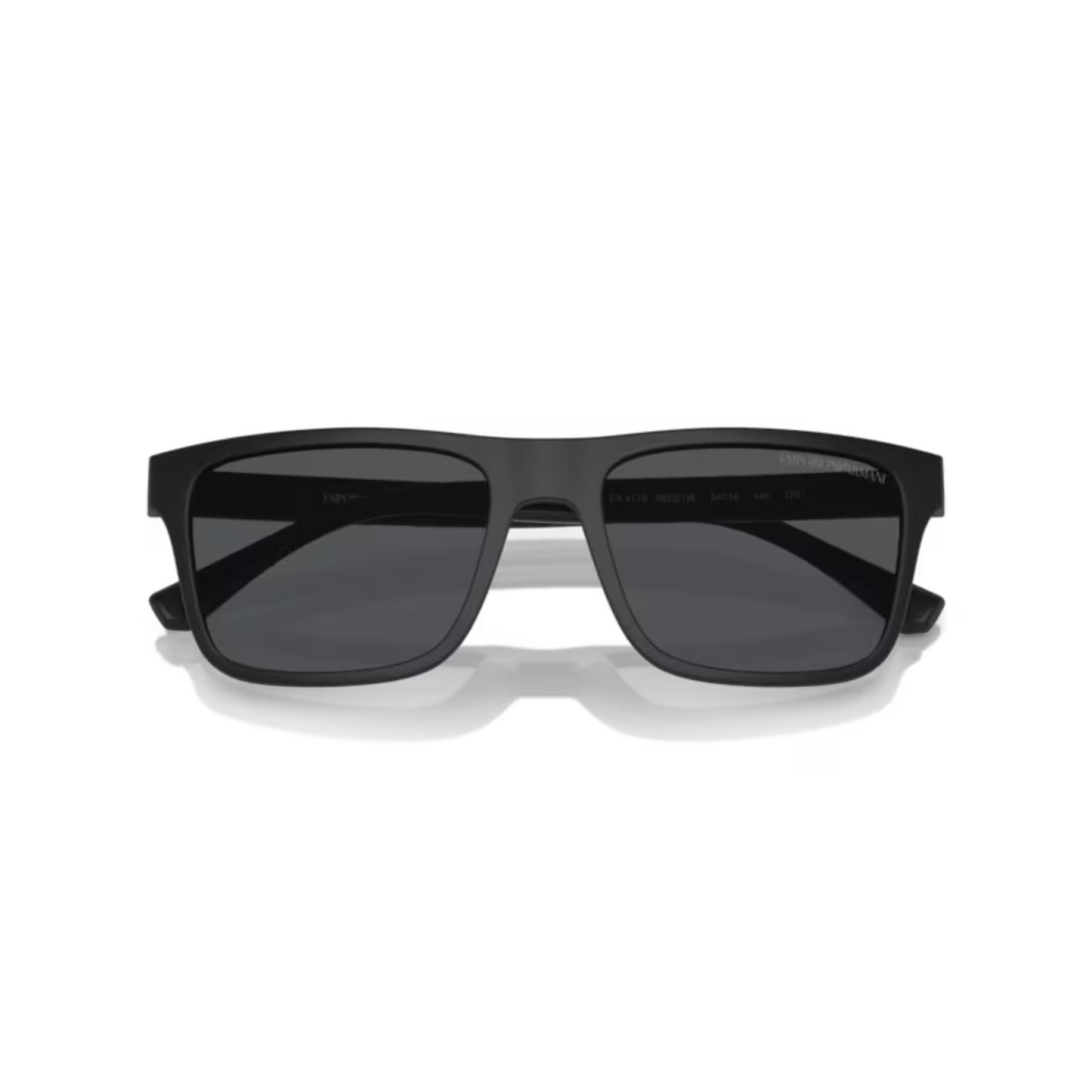 Black/5853 1W Emporio Armani EA4115 clip-on rectangle sunglasses