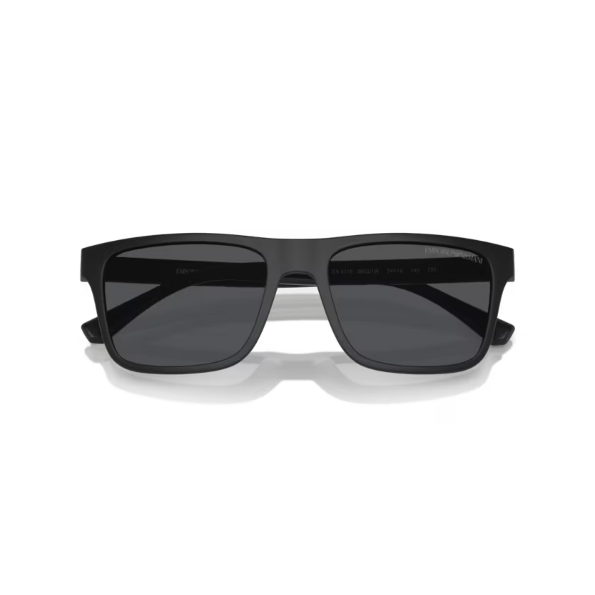 Black/5853 1W Emporio Armani EA4115 clip-on rectangle sunglasses
