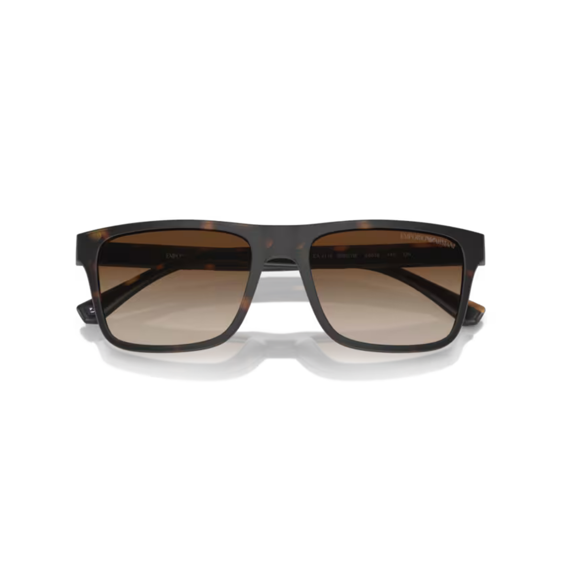 MatteHavana/50891W Emporio Armani EA4115 clip-on rectangle sunglasses