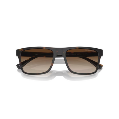 MatteHavana/50891W Emporio Armani EA4115 clip-on rectangle sunglasses