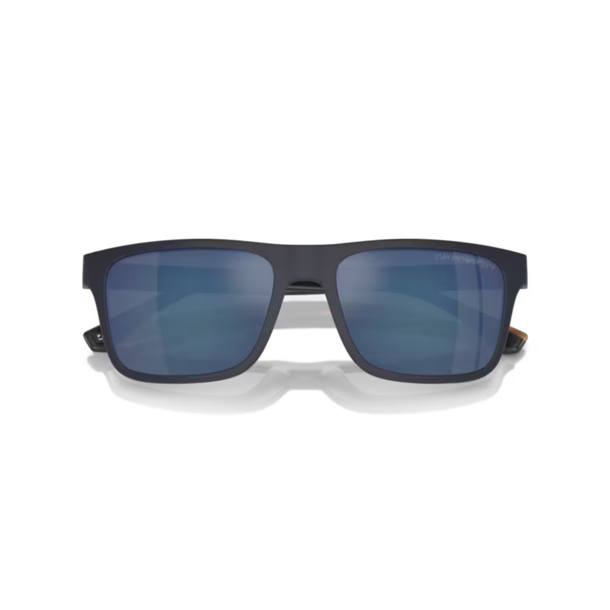 MatteHavana/50891W Emporio Armani EA4115 clip-on rectangle sunglasses